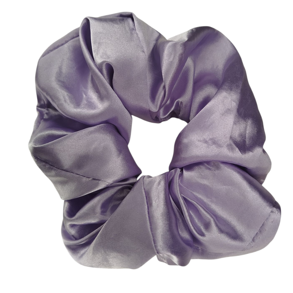 Σατέν Λαστιχάκι Μαλλιών Scrunchie – 5 Χρώματα - Μωβ