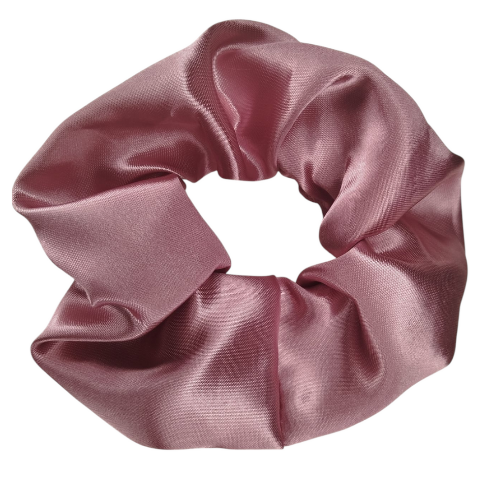 Σατέν Λαστιχάκι Μαλλιών Scrunchie – 5 Χρώματα - Ροζ χρυσό