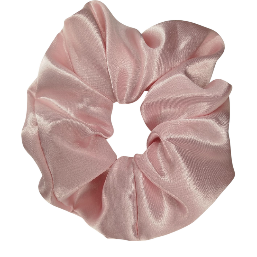 Σατέν Λαστιχάκι Μαλλιών Scrunchie – 5 Χρώματα - Ροζ