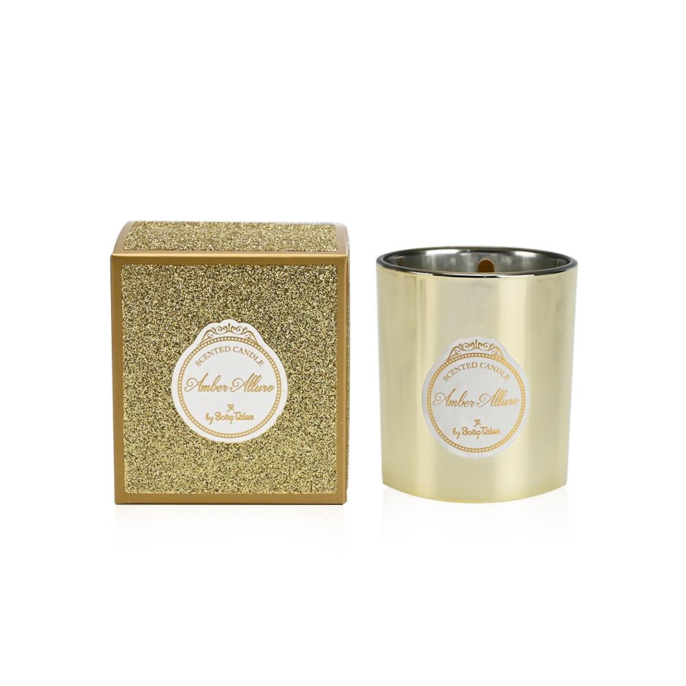 Candle in a gold glitter box, by Soap Tales - 