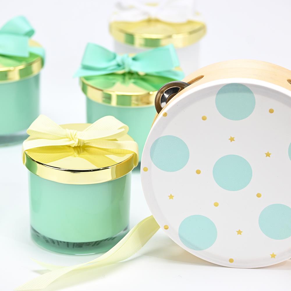 Mint candle with a golden lid - 5