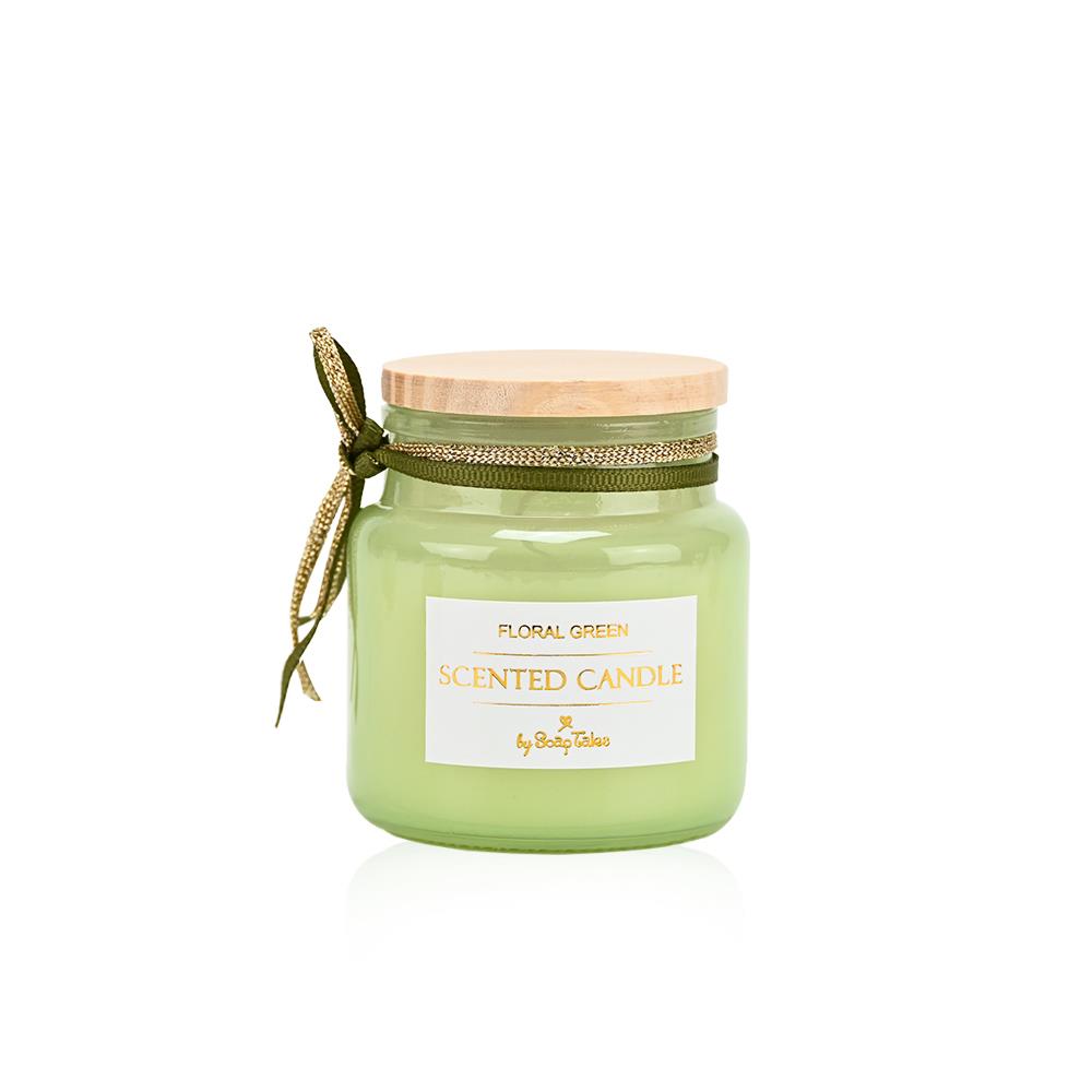 Scented Candle Floral Green - 4