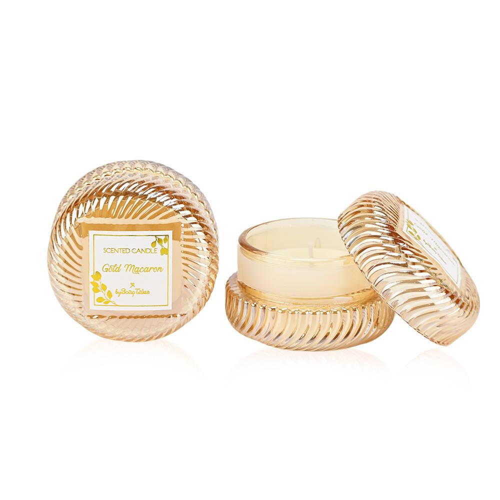 Gold macaron scented candle - 5