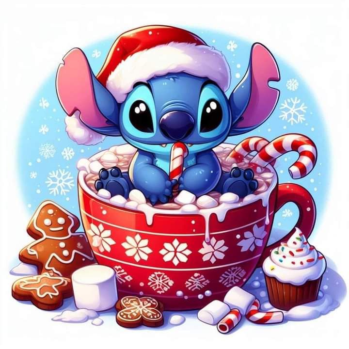 Χριστουγεννιάτικο στολίδι "Stitch's Sweet Christmas" - 3