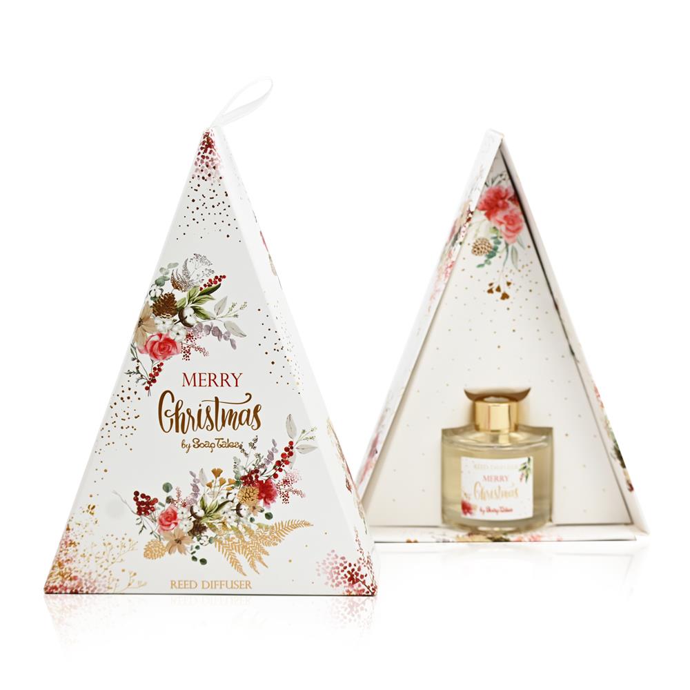 Christmas Room Diffuser in a Triangular Box - Berries and Flowers 50ml by Soap Tales - 3