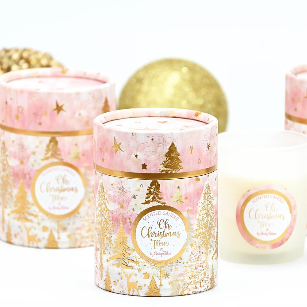 Christmas Pink Candle 60g by Soap Tales - 2