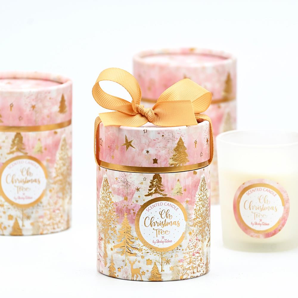 Christmas Pink Candle 60g by Soap Tales - 1