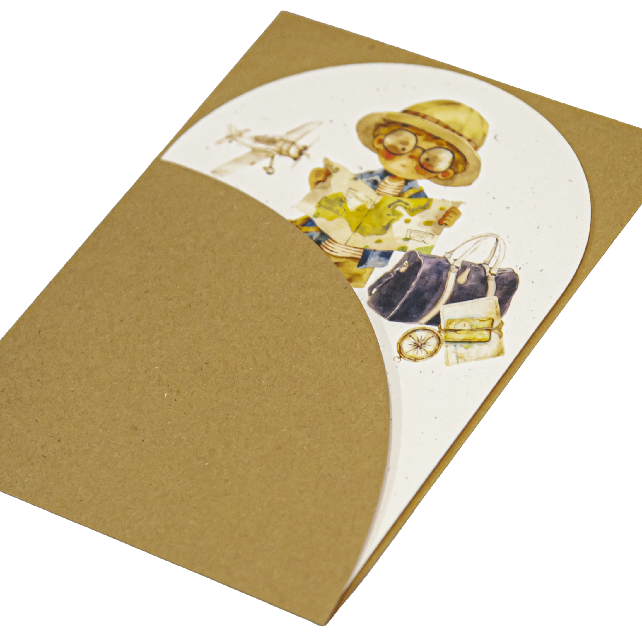 Baptism Invitation with the theme "Little Traveller" - 4