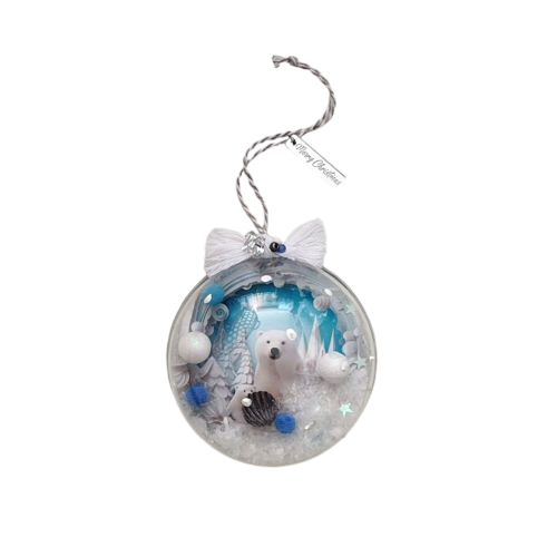 Christmas ornament "Winter Wonderland Bear" - 1