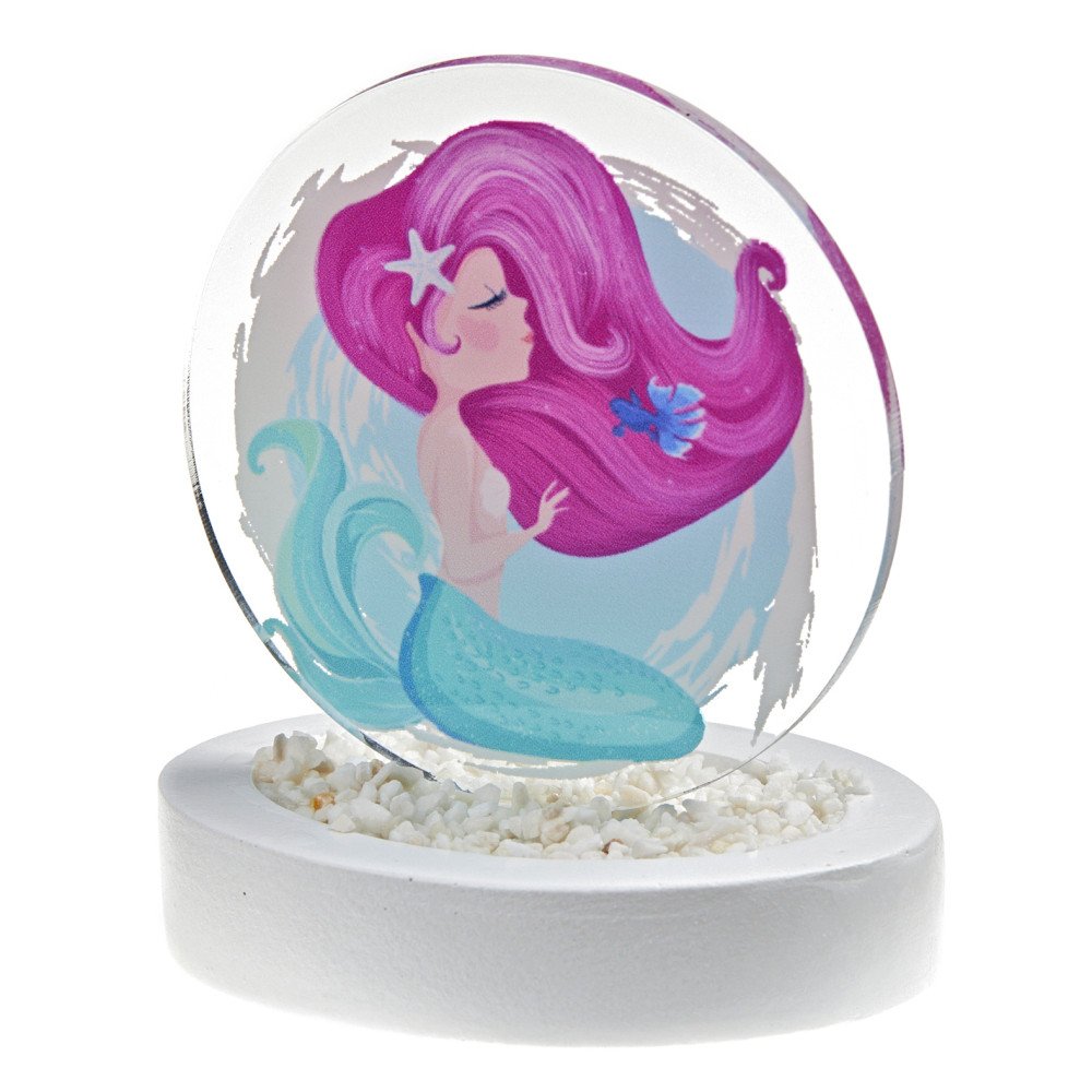 Baptism Favor Ceramic and Plexiglass Mermaid - 2