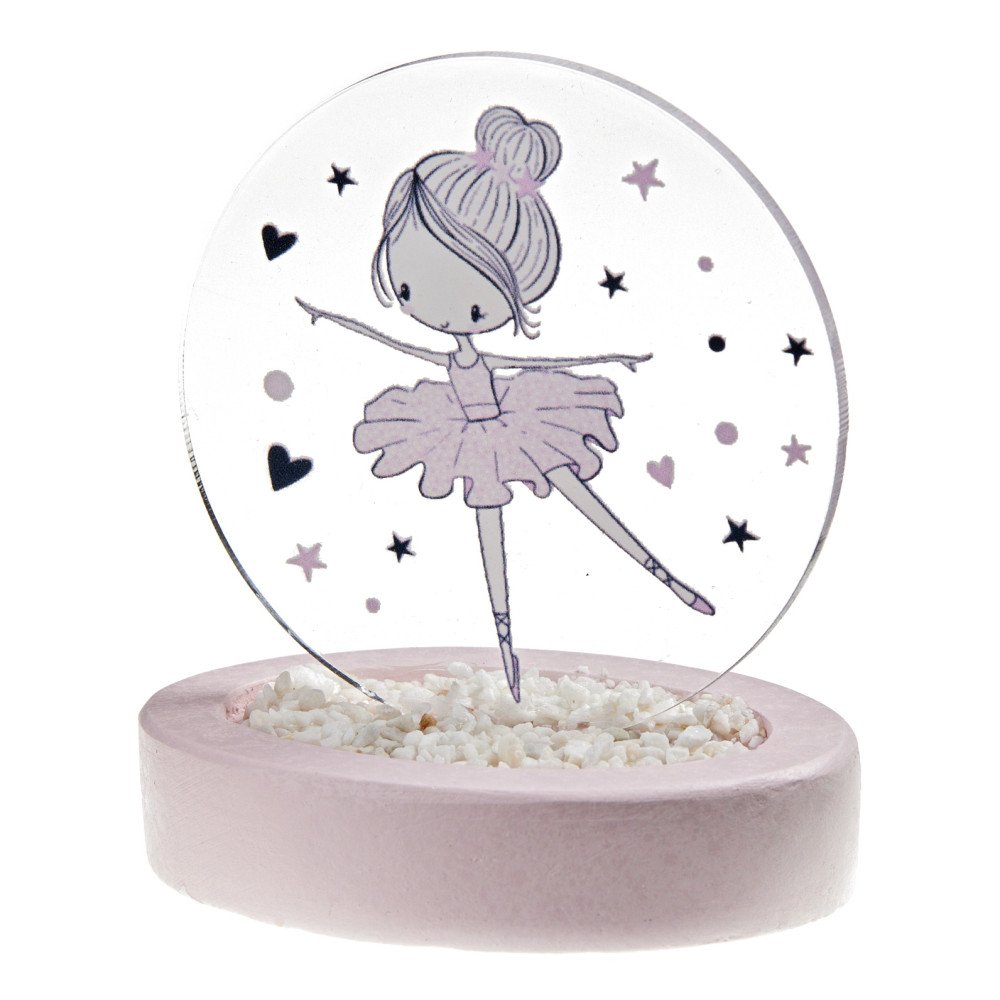 Baptism Favor Ceramic & Plexiglass "Ballerina" - 2