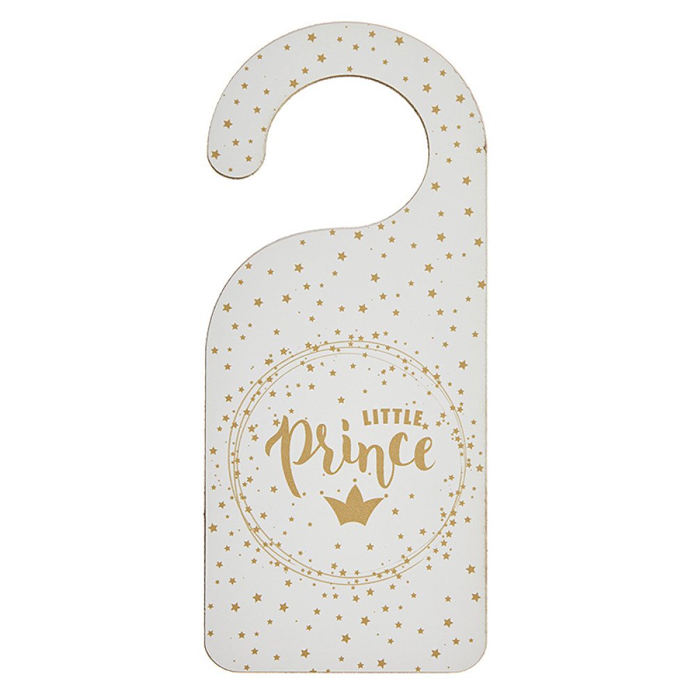 Baptism favor wooden door decoration prince - 2