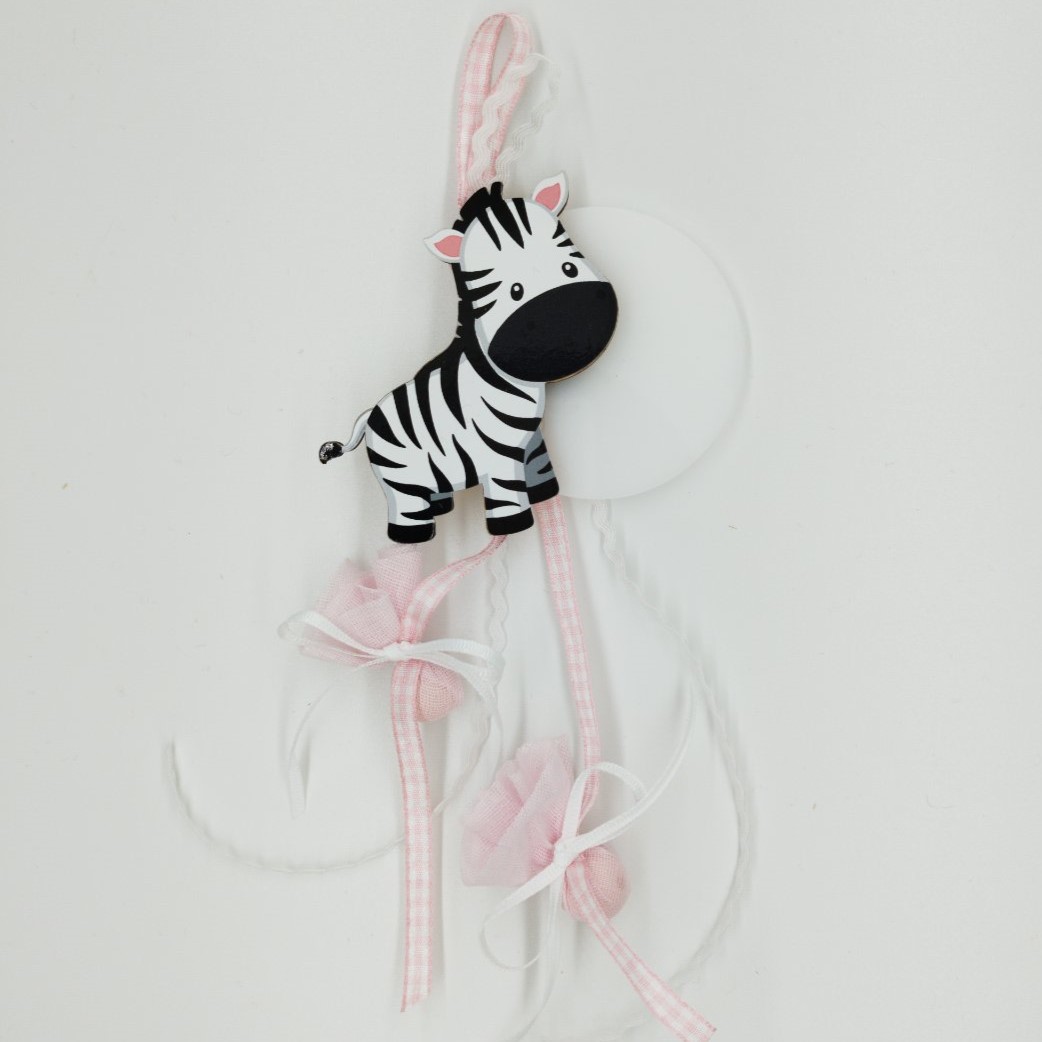  Βirth favor magnet with zebra - 