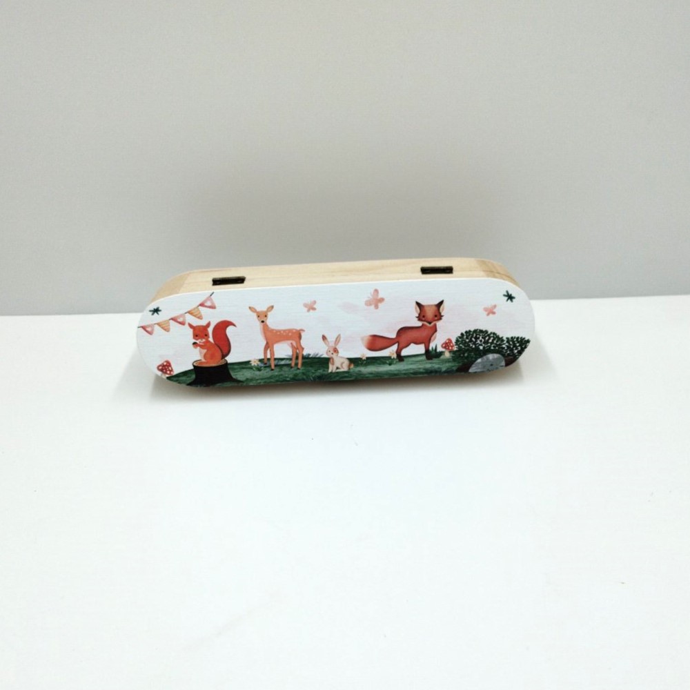 Wooden pencil case favor - 2