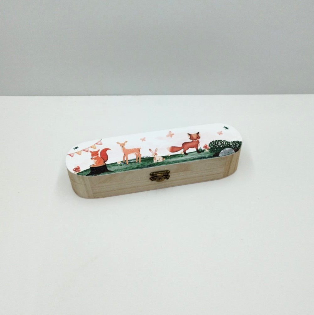 Wooden pencil case favor - 3