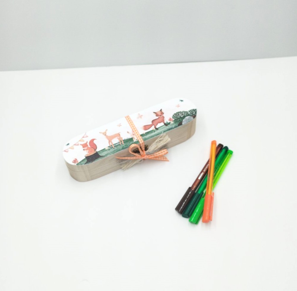 Wooden pencil case favor - 4