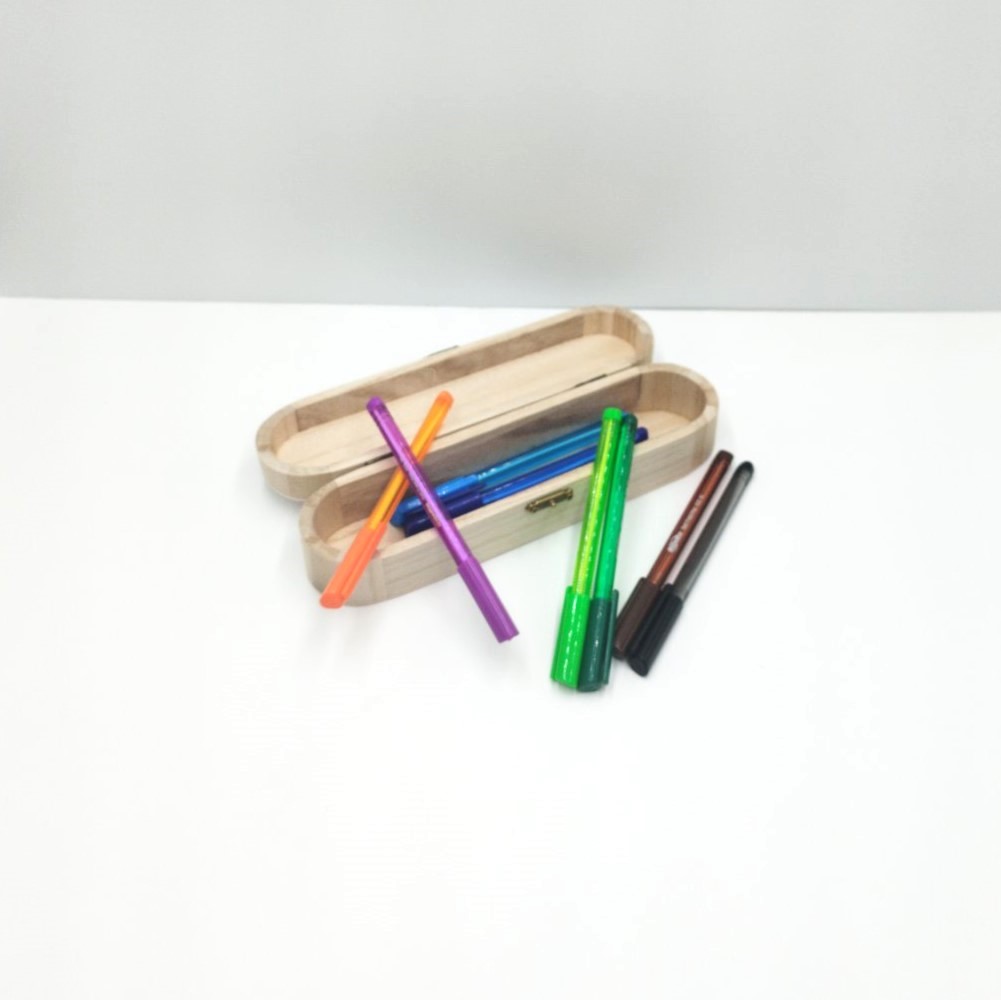 Wooden pencil case favor - 5