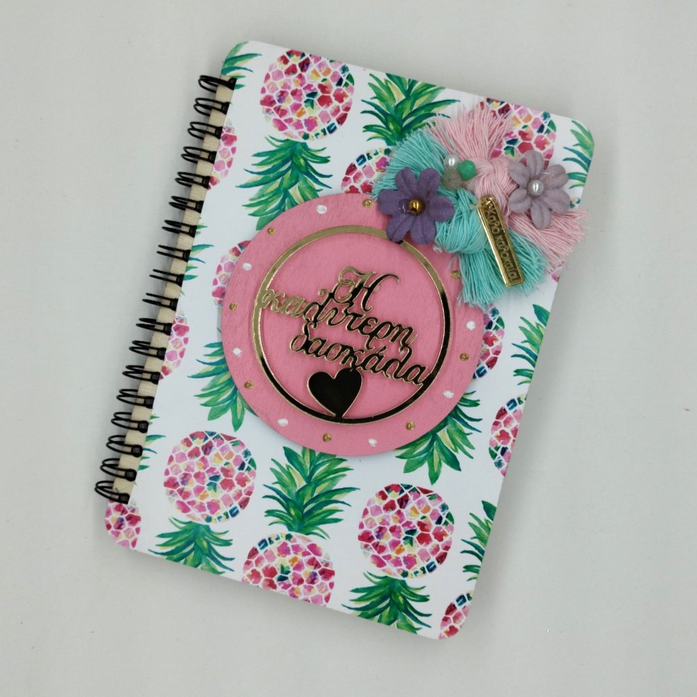 Handmade wooden notebook for teacher - 1