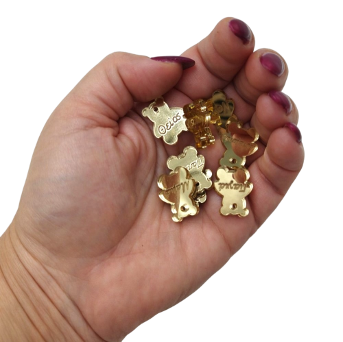 Favor Element for Bear with Engraving in Gold Plexiglass  - 3