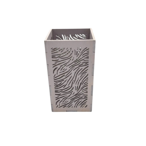 Candle holder with tiger stripes - 1