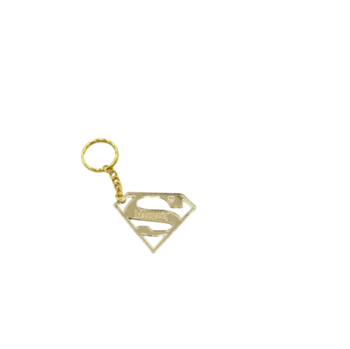 Keychain made from gold acrylic mirror: 