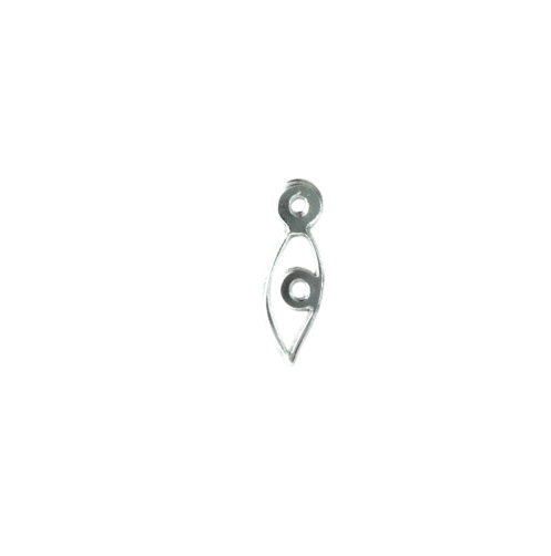 Pendant for Christening charms, evil eye made from silver mirror plexiglass (25 pcs) - 2cm