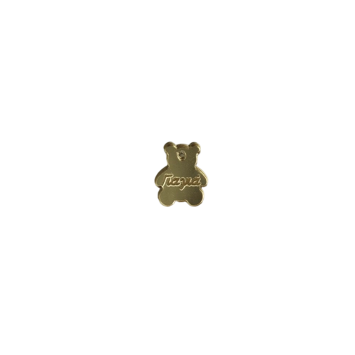 Favor Element for Bear with Engraving in Gold Plexiglass  - 1