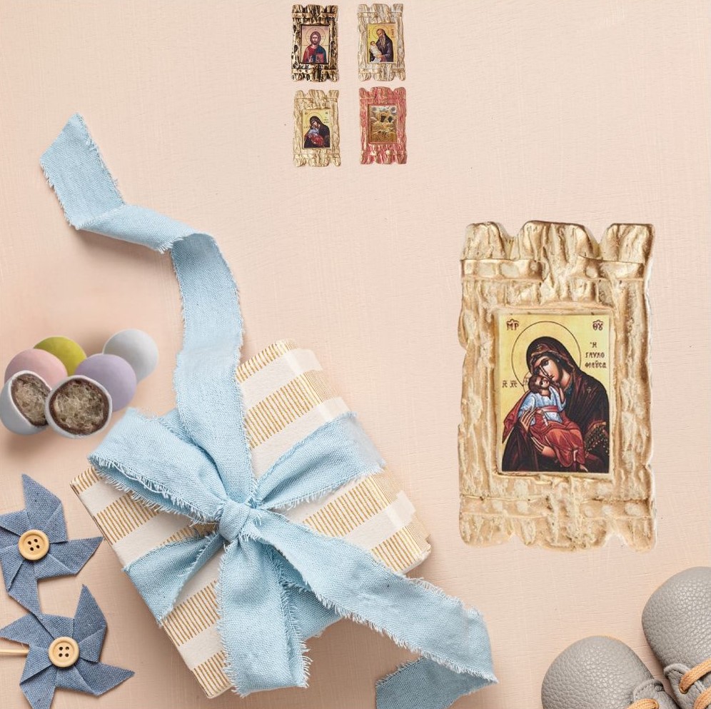 Baptism favor ceramic icon - 1