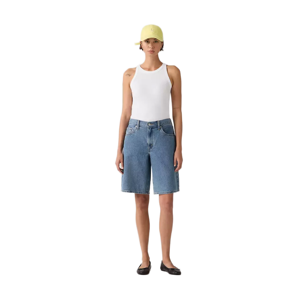 LEVI'S Baggy Dad Jorts Γυναικεία Βερμούδα Τζιν - Μπλε