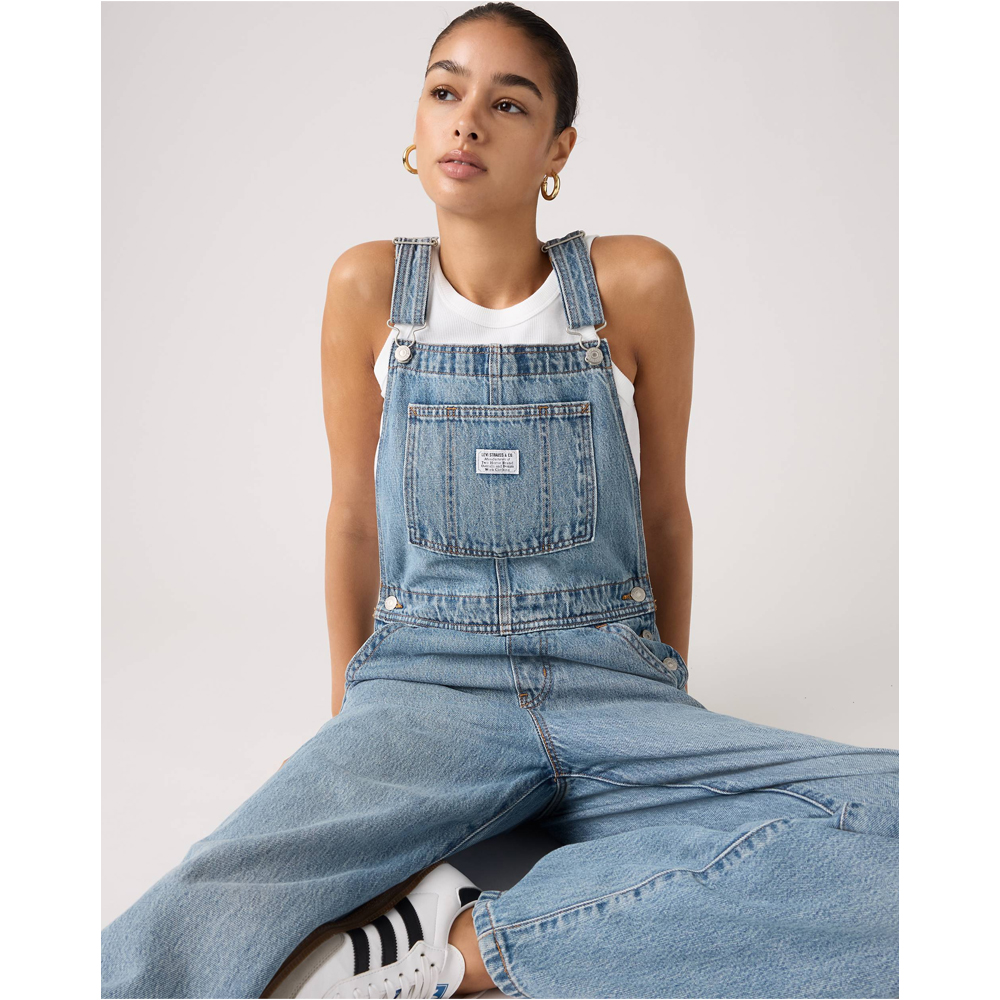 LEVI'S Baggy Overalls Γυναικεία Τζιν Ολόσωμη Σαλοπέτα - 5
