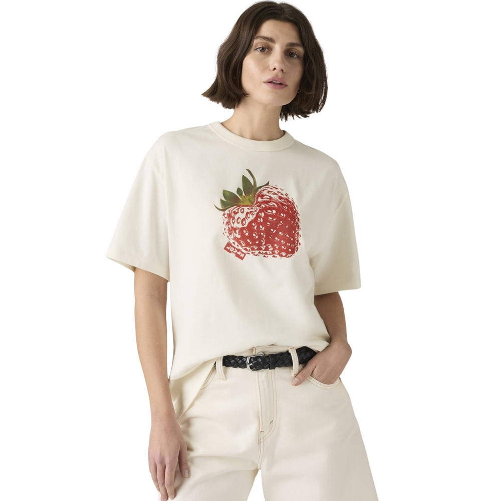 LEVI'S Graphic Tabor Tee Γυναικείο T-Shirt - Λευκό