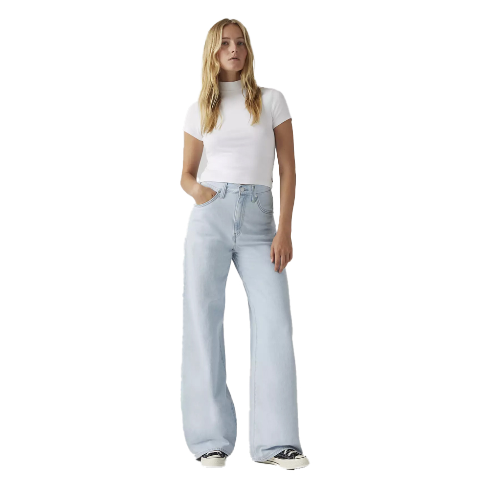 LEVI'S Cinch Baggy Women's Jeans Γυναικείο Τζιν Παντελόνι - Γαλάζιο