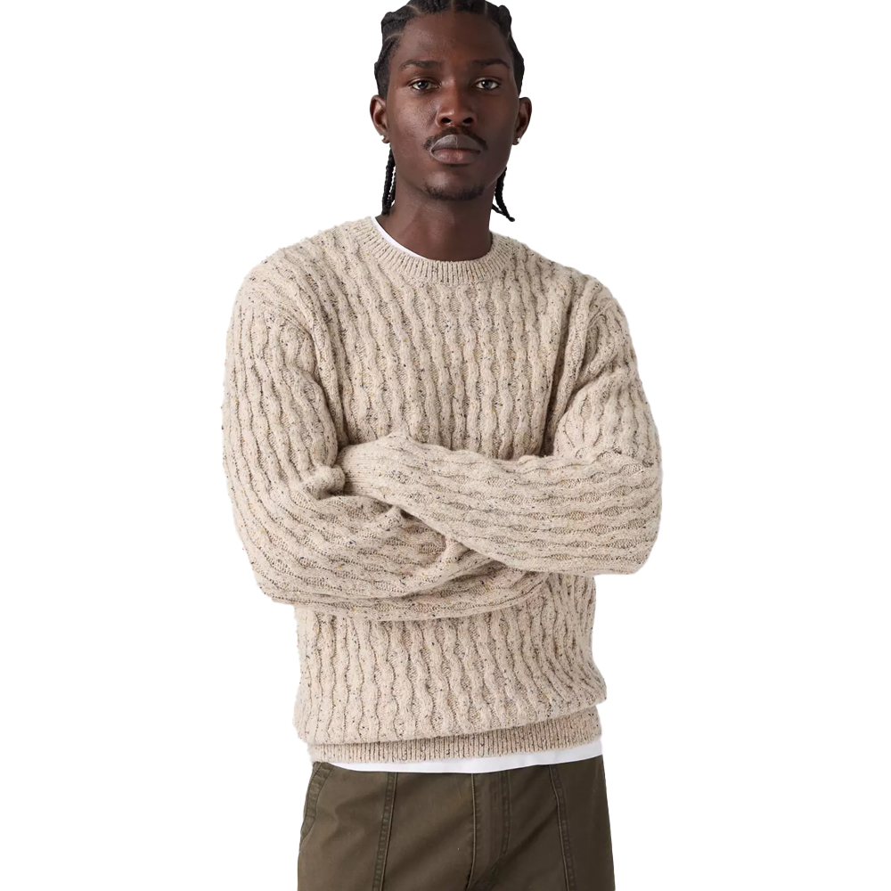 LEVI'S Presidio Crewneck Sweater Ανδρικό Πουλόβερ - Μπεζ