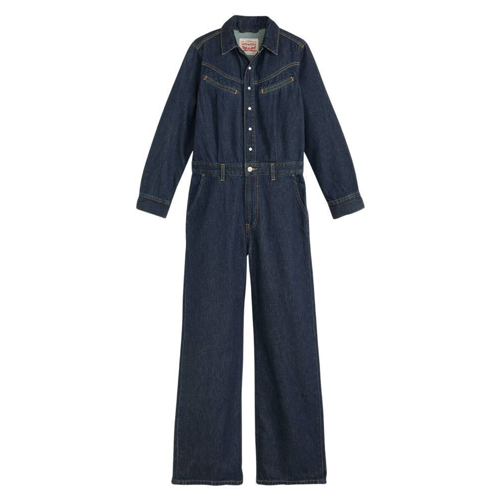 LEVI'S Rinoa Wide Leg Jumpsuit Γυναικεία Τζιν Ολόσωμη Φόρμα  - Μπλε