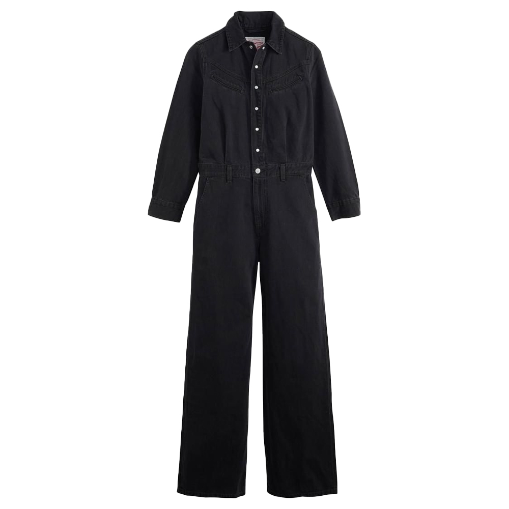 LEVI'S Rinoa Wide Leg Jumpsuit Γυναικεία Τζιν Ολόσωμη Φόρμα  - Μαύρο