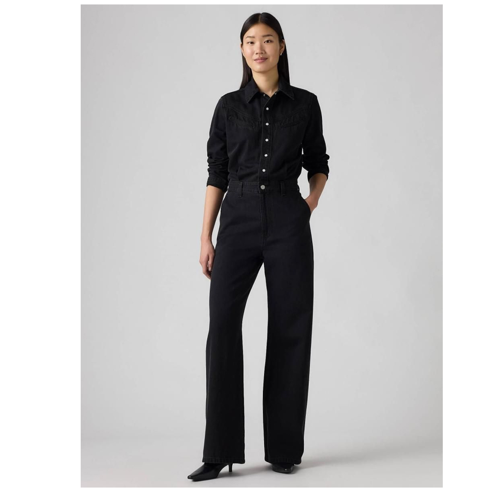 LEVI'S Rinoa Wide Leg Jumpsuit Γυναικεία Τζιν Ολόσωμη Φόρμα  - 2
