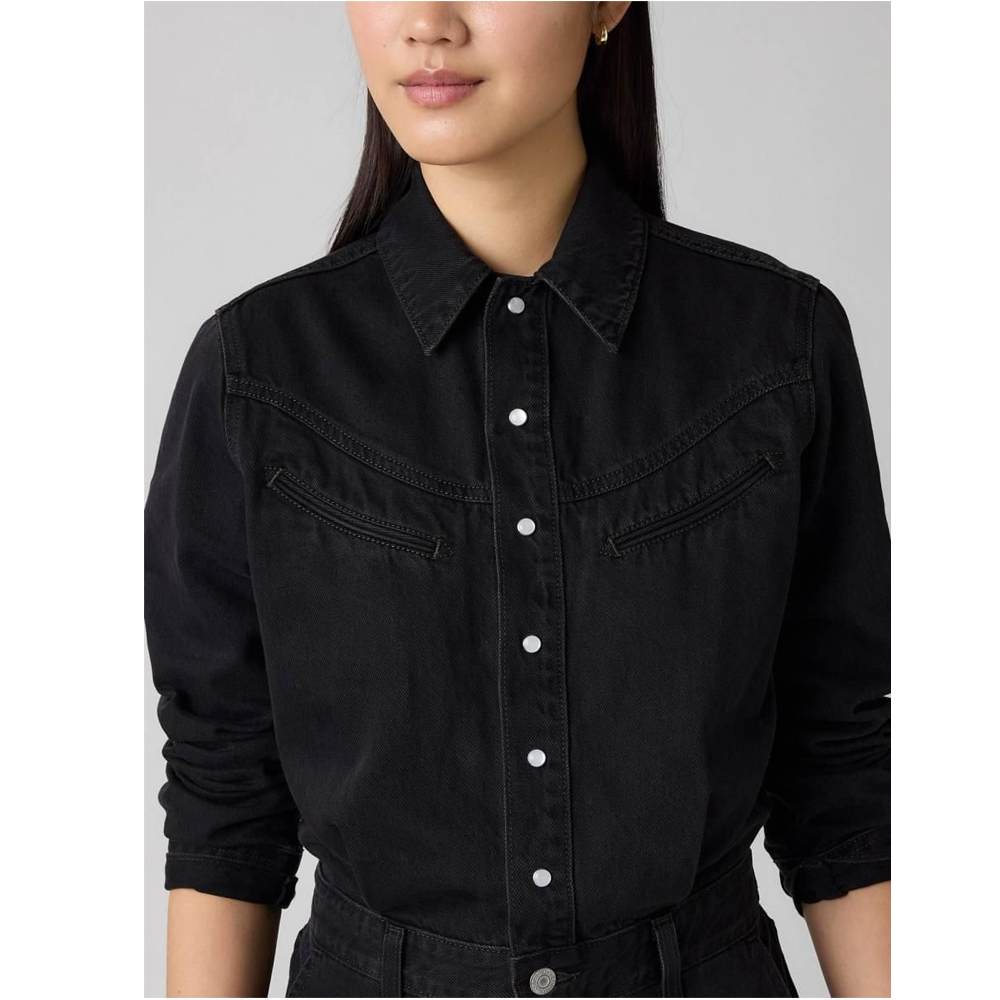 LEVI'S Rinoa Wide Leg Jumpsuit Γυναικεία Τζιν Ολόσωμη Φόρμα  - 4
