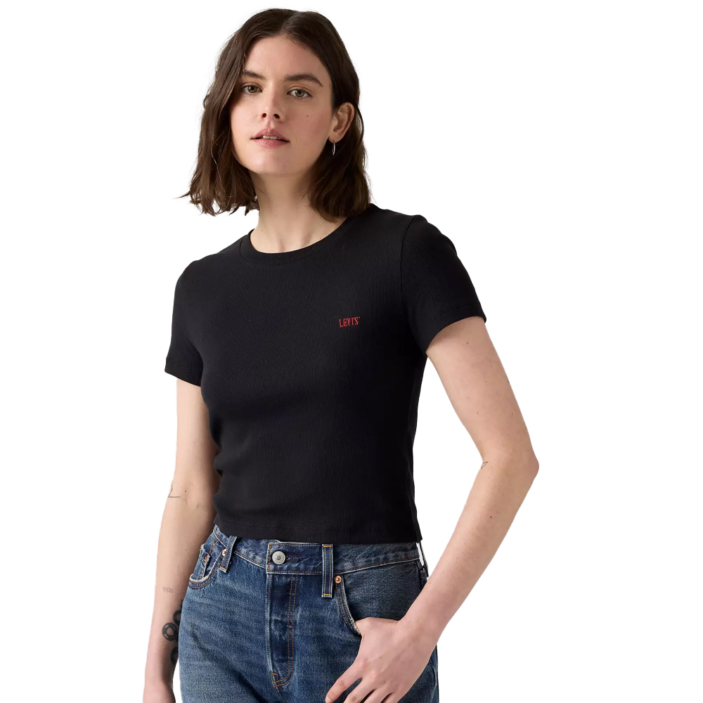 LEVI'S Essential Sporty Tee Γυναικείο T-Shirt - Μαύρο