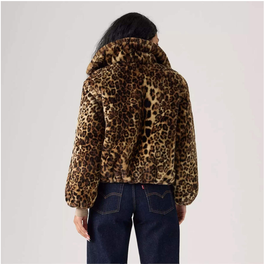 LEVI'S Elle Sherpa Leopard Jacket  Γυναικείο Γούνινο Μπουφάν - 2
