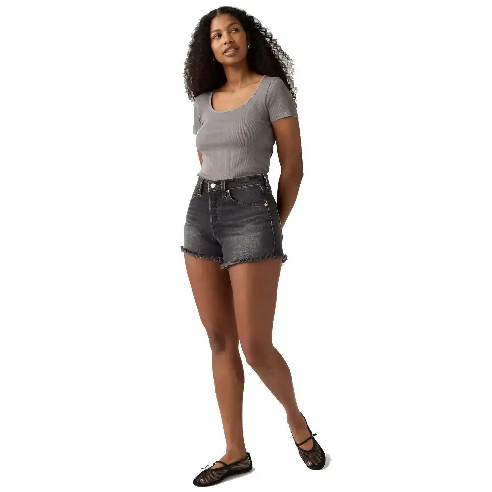 LEVI'S 501® Curve Shorts Γυναικείο Σορτσάκι Τζιν - Μαύρο