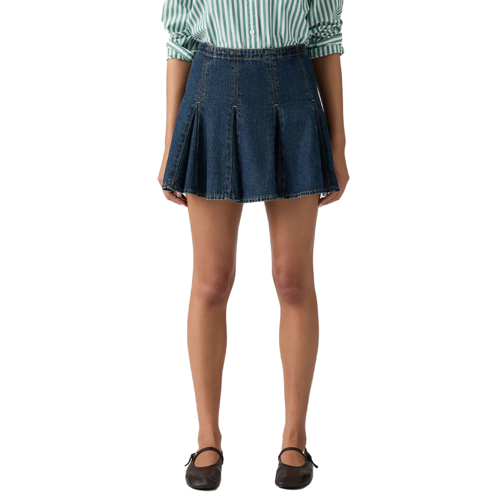 LEVI'S Godet Mini Skirt Γυναικεία Τζιν Φούστα Μίνι - Μπλε