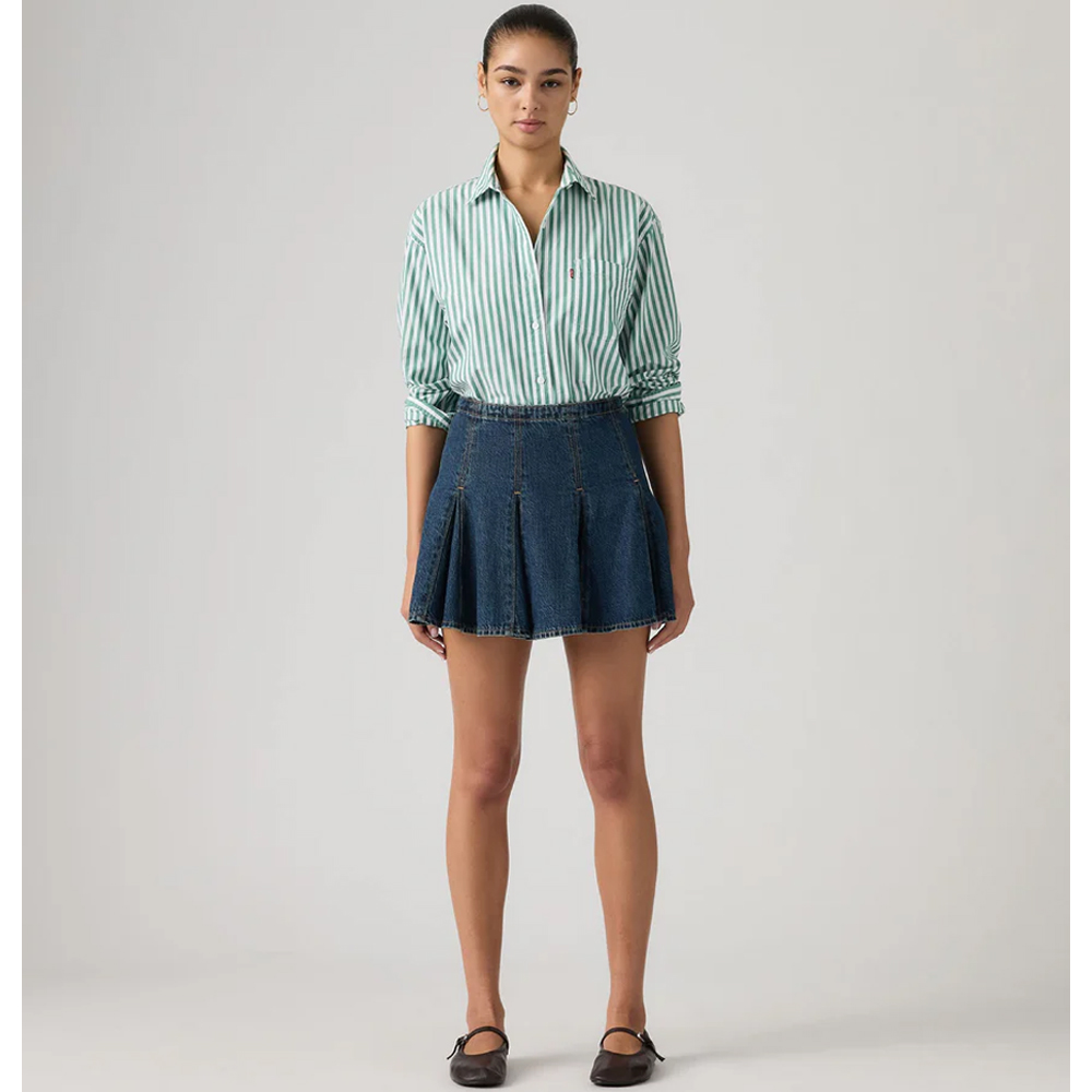 LEVI'S Godet Mini Skirt Γυναικεία Τζιν Φούστα Μίνι - 3