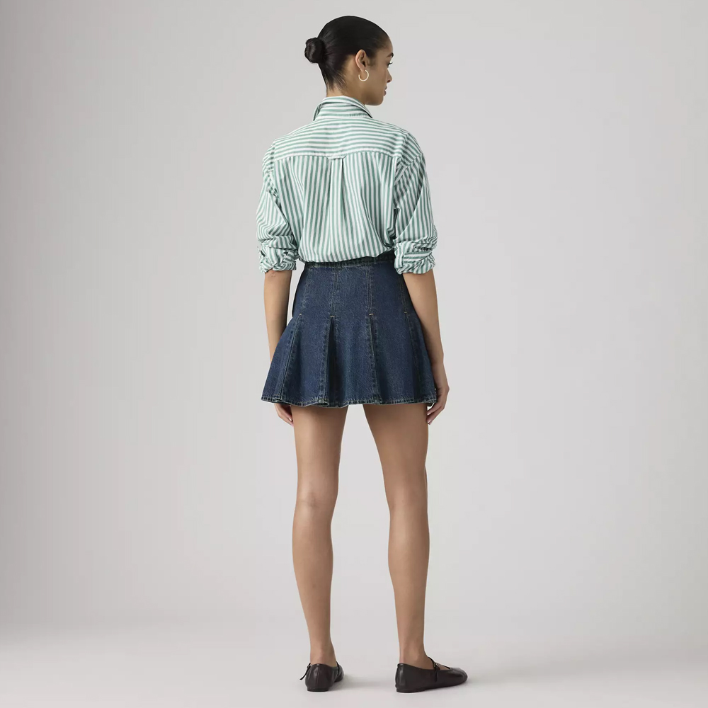 LEVI'S Godet Mini Skirt Γυναικεία Τζιν Φούστα Μίνι - 2