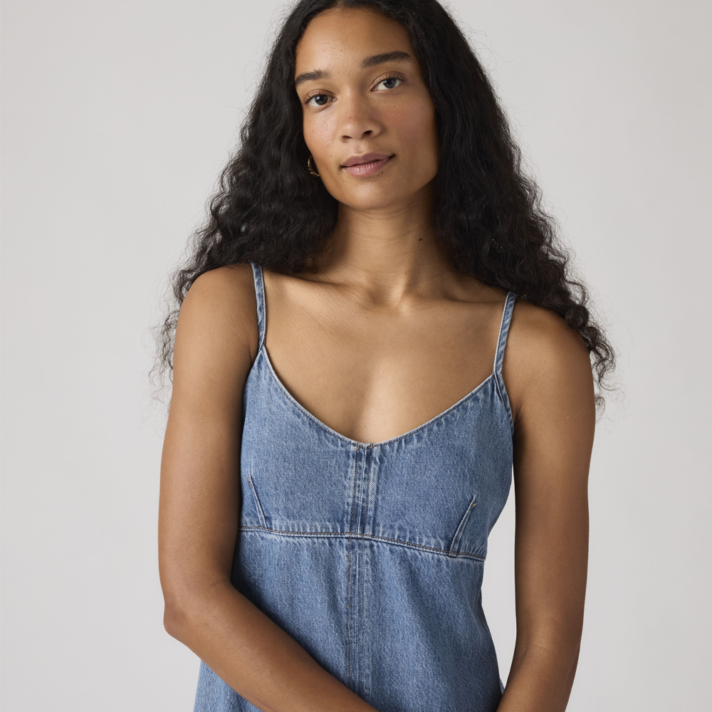 LEVI'S 90's Denim Slip Dress Γυναικείο Τζιν Φόρεμα Μάξι - 3