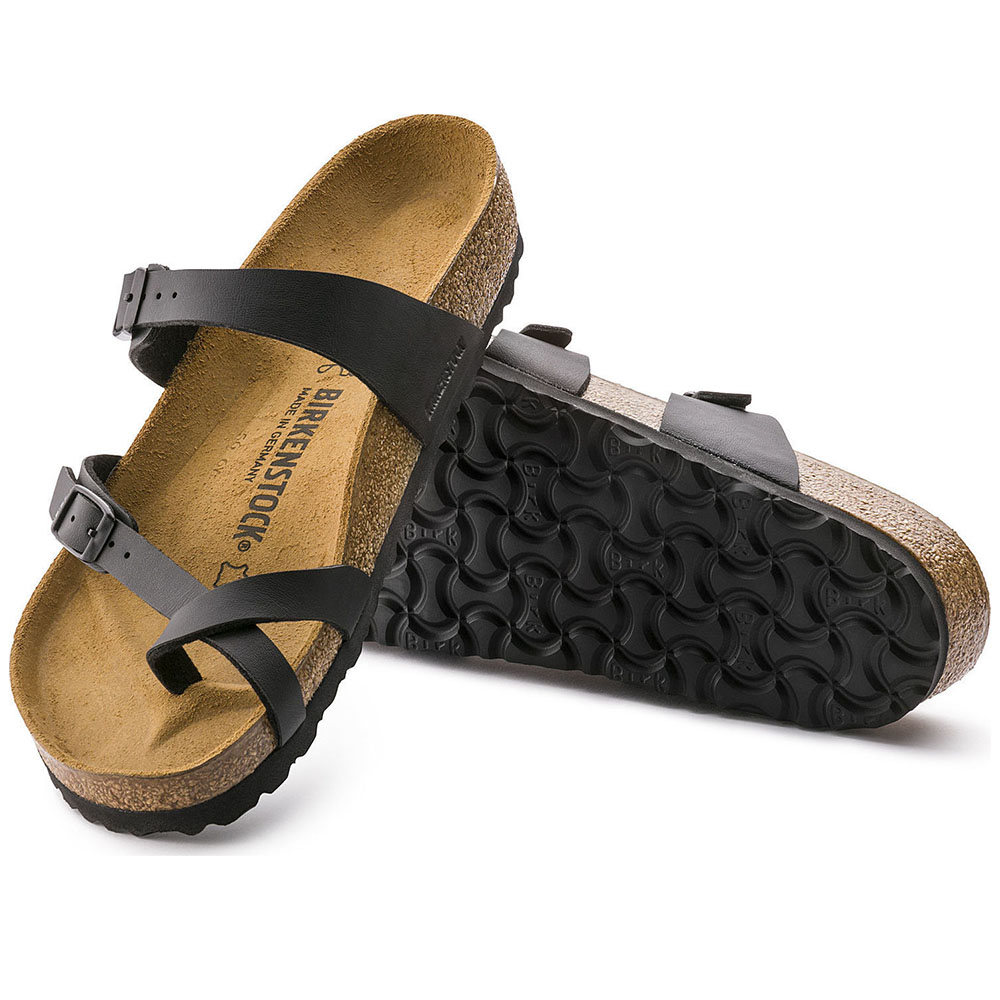 BIRKENSTOCK Classic Mayari Birko-Flor Black Sandals Narrow Fit Γυναικεία Ανατομικά Σανδάλια Μαύρο - 2