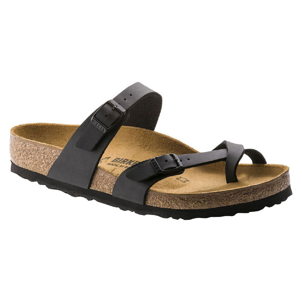 BIRKENSTOCK Classic Mayari Birko-Flor Black Sandals Narrow Fit Γυναικεία Ανατομικά Σανδάλια Μαύρο - 3