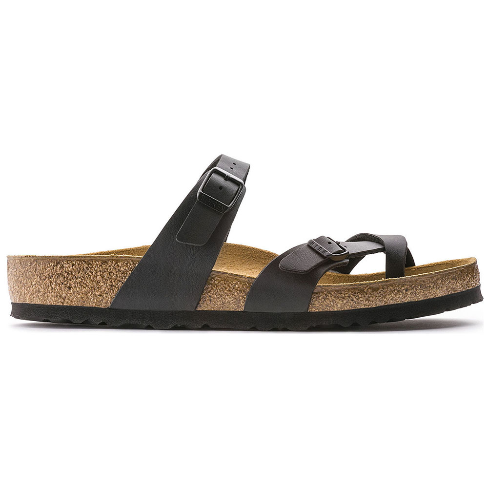 BIRKENSTOCK Classic Mayari Birko-Flor Black Sandals Narrow Fit Γυναικεία Ανατομικά Σανδάλια Μαύρο - 4