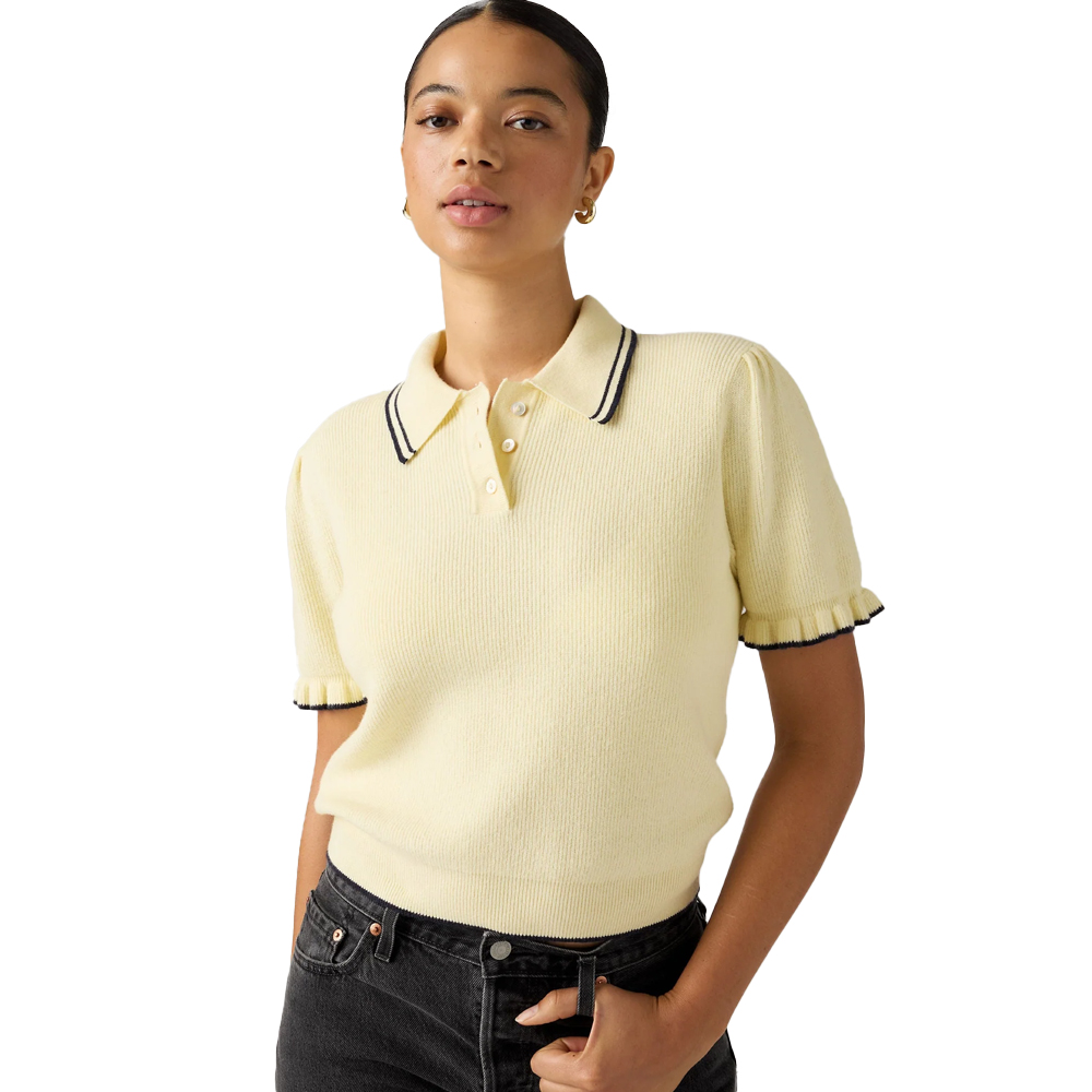 LEVI'S Supersoft Summer Short-sleeve Polo Γυναικεία Μπλούζα Πόλο - Κίτρινο