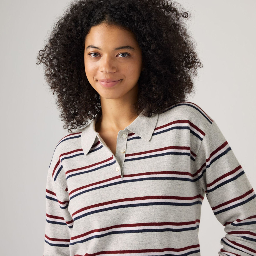 LEVI'S Supersoft Long Sleeve Polo Γυναικείο Πουλόβερ Πόλο - 3