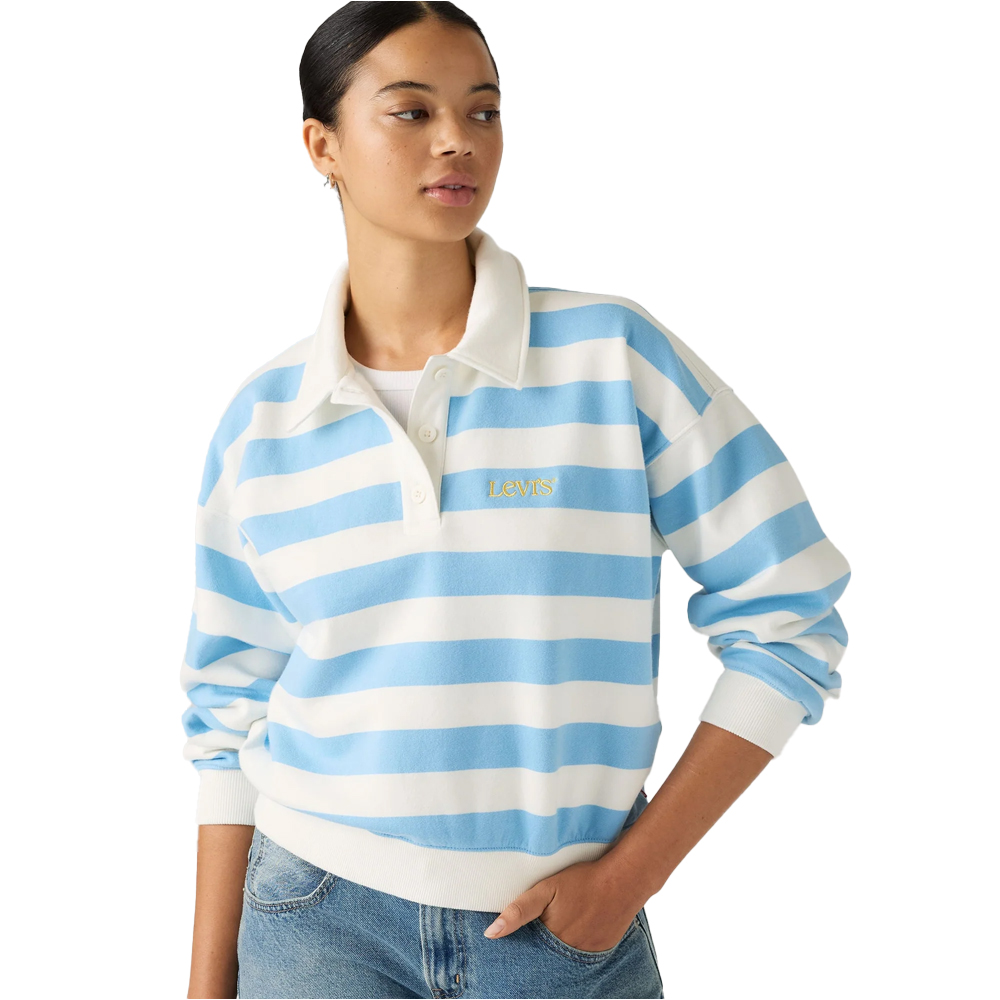 LEVI'S Graphic Vintage Fleece  Γυναικείο Φούτερ - Λευκό-μπλε